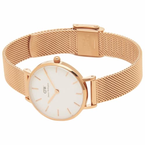 Daniel Wellington Petite 28mm Unisex Quartz Watch for Men and Women, Rose Gold (DW00600219)