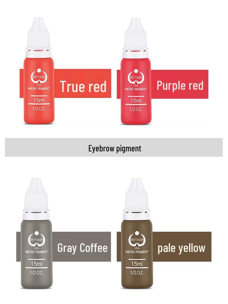 Beginner Eyebrow & Lip Blush Microblading Pigment for Natural Coloring and Fast Retention