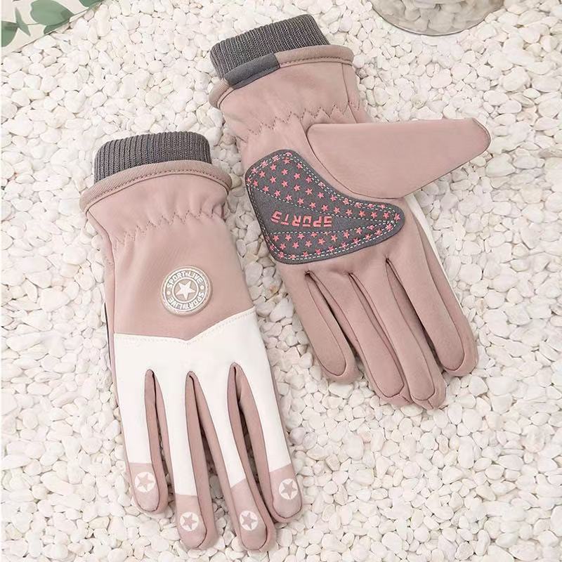 Strictly Selected Children's Thermal Gloves, Men's and Women's Middle-aged and Older Children's Outdoor Ski Gloves, Cold-proof, Piled and Thickened 