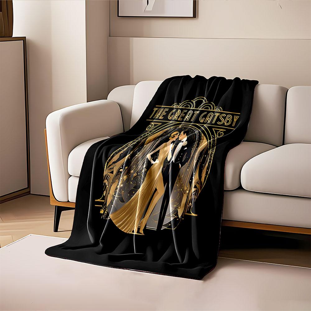Great Gatsby Art Deco Blanket for All Seasons Blanket Lunch Break Throw Gift