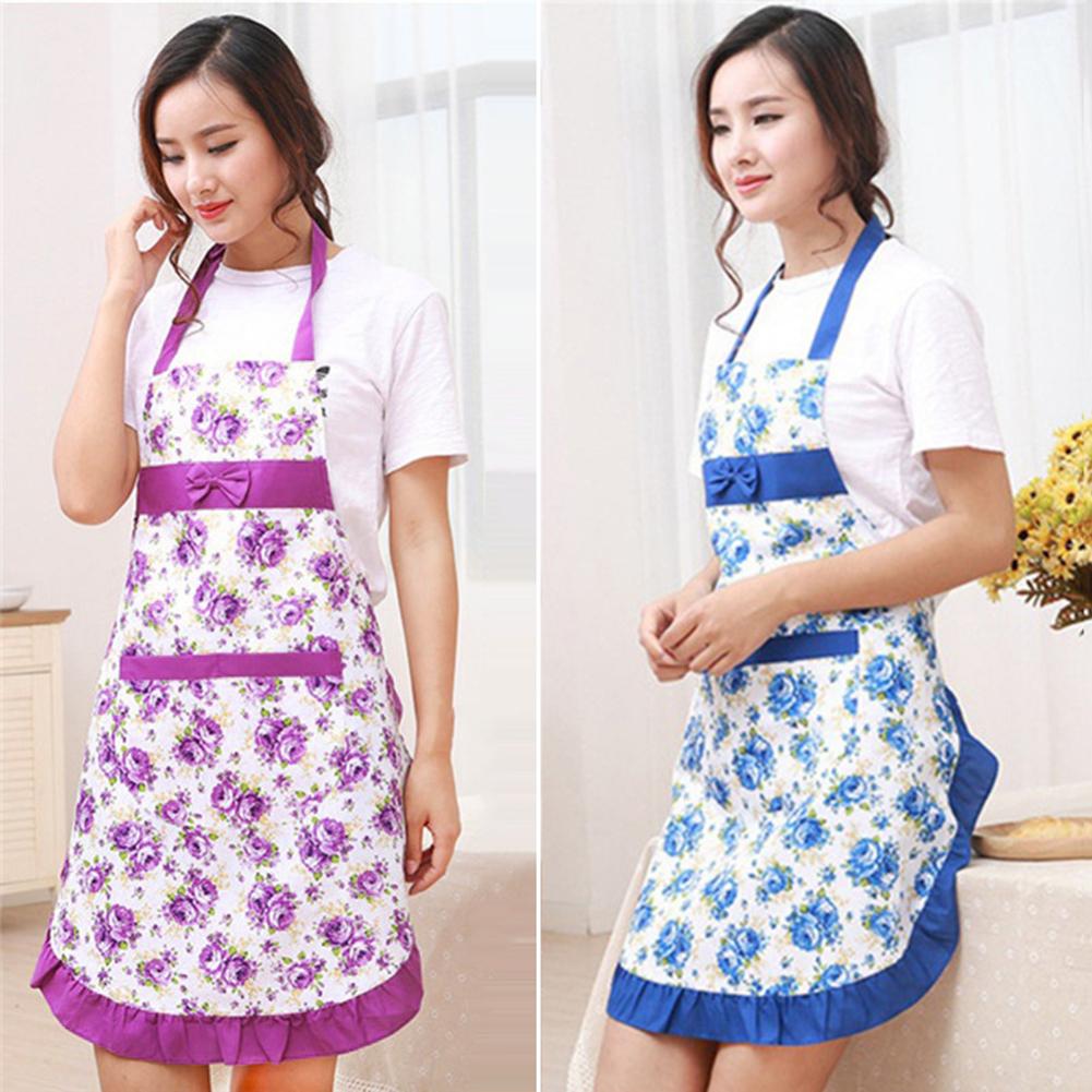 Kitchen Restaurant Cooking Pocket Dress Apron