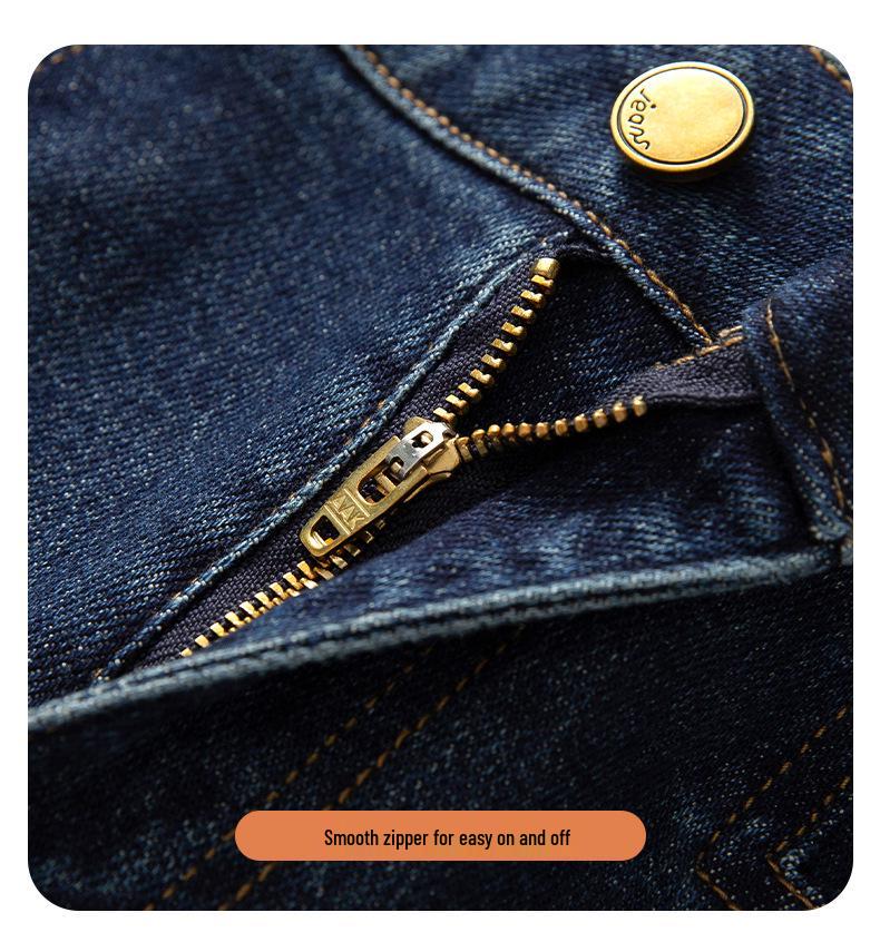 Women's Retro Blue High-Waisted Wide-Leg Jeans - Spring 2026 Collection