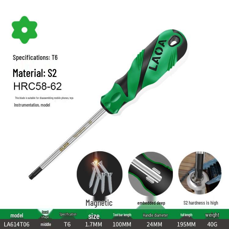 Old Phillips T10/T15/T20 Star-Shaped S2 Hex Head Screwdriver Set
