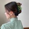 Fashion New Women's Vintage Green Bamboo Hairpin Pearl Hairpin Girl Styling Headwear