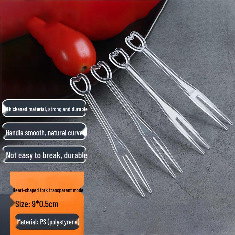 Homeglen Disposable Plastic Fruit Forks