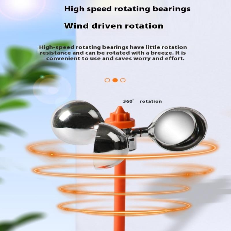 360° Rotating Reflector Farm Orchard Bird Scaring Device Bird Repeller Waterproof Bird Repelling Device