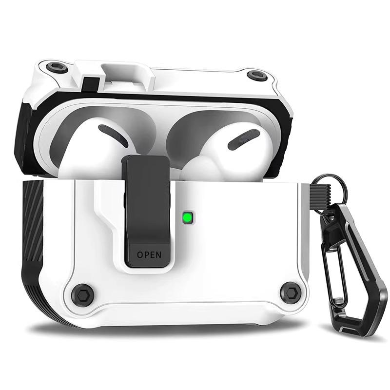 AirPods Pro 3 Flip Cover Case: Auto Buckle Protective Cover for Apple 4th Gen Pro2 Earphones.