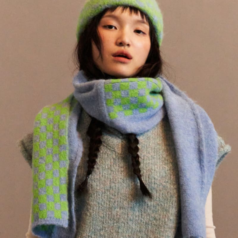 AUGEN ZU BART HANDTUCH MEHRFARBIG BLAUER SCHAL