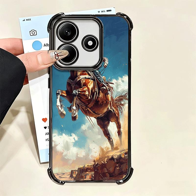 Rodeo Cowboy Horse Soft Phone Case For Xiaomi Poco X7 X8 Pro Max X6 X5 X3 F8 Ultra F7 M8 M7 M5S Redmi 15C 15A 15 14C 13C 12C 13