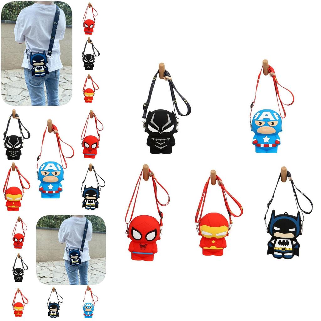 Childrens Spider Man Silicone Pocket Bag With Large Capacity And Durable Design For Girls And Boys