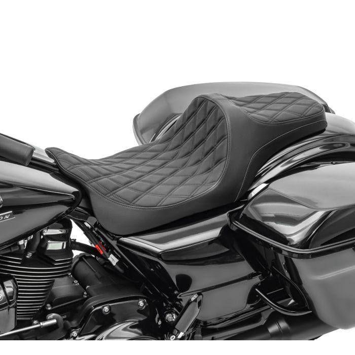 Zweisitzer-Sitz - Craftride FR6 - Integriertes Gel - Optimaler Komfort - Kompatibel mit Harley Davidson 08-25