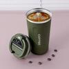 Gradient Color Smart Stainless Steel Travel Thermos Cup for Car – Portable and Stylish Water Cup for Women