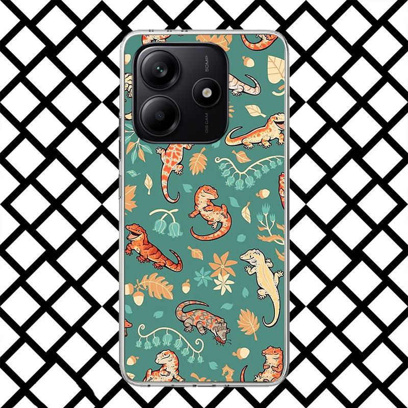 Lizards Geckos Phone Case for Xiaomi Redmi Note 15 14 14S 13 12 12S 11 Pro Plus 11E 11T 11S 10S 5G Soft Cover Fundas Redmi Note