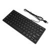 USB Wired Keyboard 78 Keys Compact Silent Keyboard for PC Laptop Tablets Desktop Computer