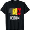 Belgien Flagge Trikot Belgische Fußballmannschaft Belgisches T-Shirt(1)