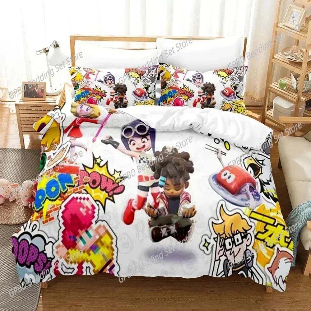 Print Game Ninjala Cartoon Bedding Set 3D Printed Suitable for Bedroom Duvet Cover Set With Pillowcases Kids Home Textile