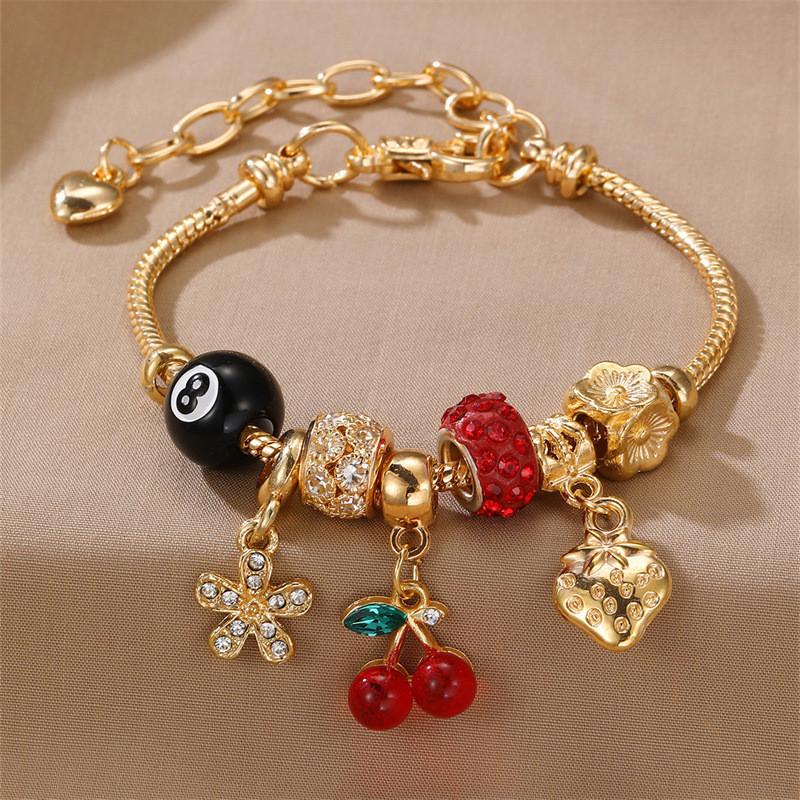 Fashion Heartshaped Zircon Jewelry Bracelet For Women And Teen Giftgiving