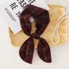 British Cotton Skinny Plaid Scarf Trendy Fashionableable Outfit Hairband Necktie Scarf Small Shawl Headscarf Neck Protection Scarf 11X120Cm