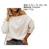 One Shoulder Women Shirt Long Sleeve Polyester Soft Touching Pullovers Tops for Daily Wear