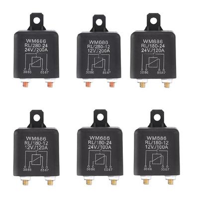 Intelligent Home Compatible 24 Volt Auto Relays 200 Amp Power Relays Easy To Use Designs for Extreme Temperature Conditions