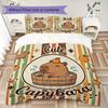 Capybara Pattern Bedding uilt Set uilt Cover Pillowcase Home Decoration Birthday Gift (1 * duvet cover + 2 * pillowcase without core)