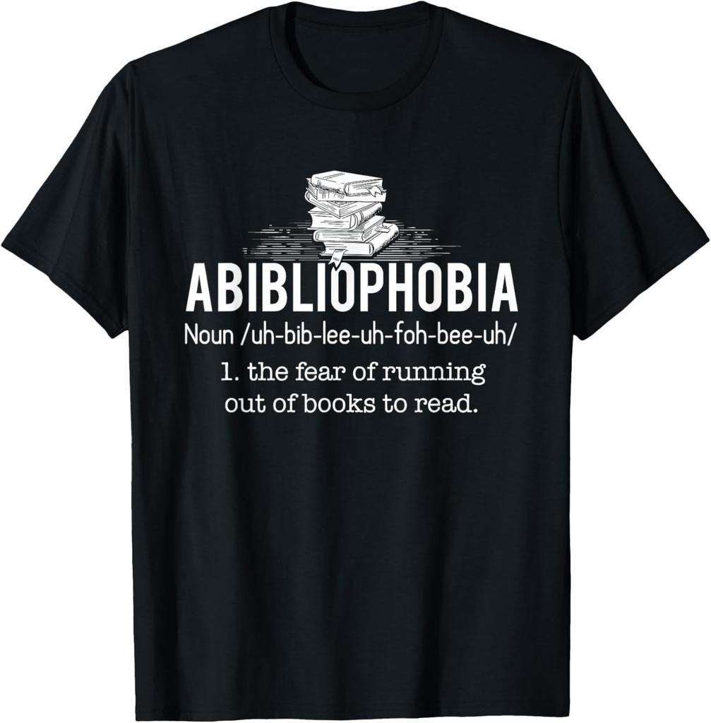 Abibliophobia Funny Reading Bookworm Reader Gift Unisex T-Shirt