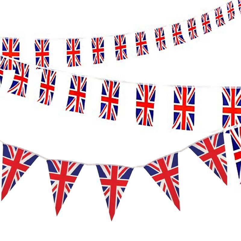 Jubilee Platinum Queens Union Jack Flags National Day Celebration Home Decor