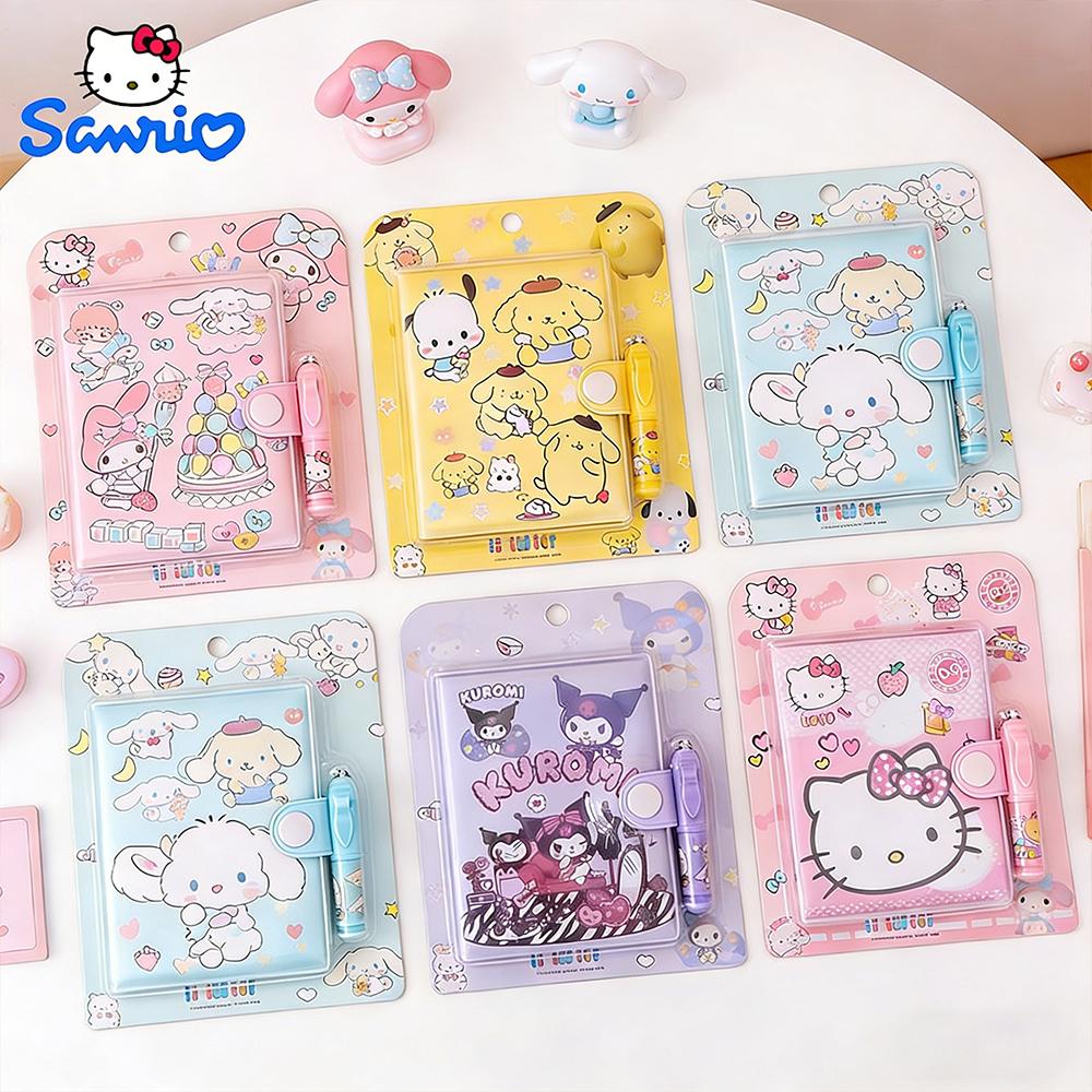 Notebook, Stationery With My Melody & Kuromi Portable Small Diary Notepad For Student, School Supplies Present