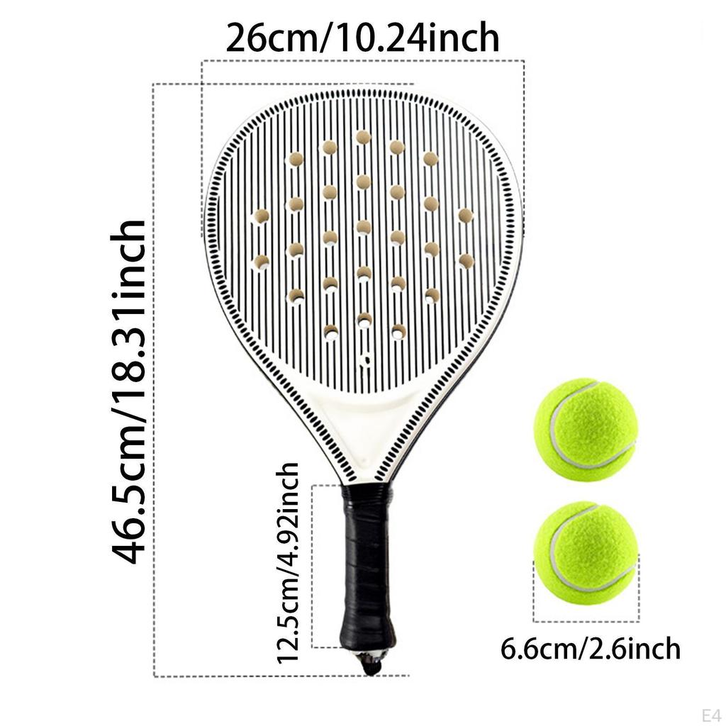 Outdoor Paddle Tennis Racquet Beach Padel Racket for Power and Agility with EVA Foam Core