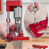Drill Locator Portable Drill Jig Guide Precise Drill Locator Steel Carpenter Woodworking Tool Model: Black - DD