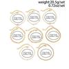 Salircon 8 Pcs/Set Luxury Gold Color Inlaid Rhinestones Link Chain Bracelet for Women Bohemian Cross Bangle Daily Charm Jewelry