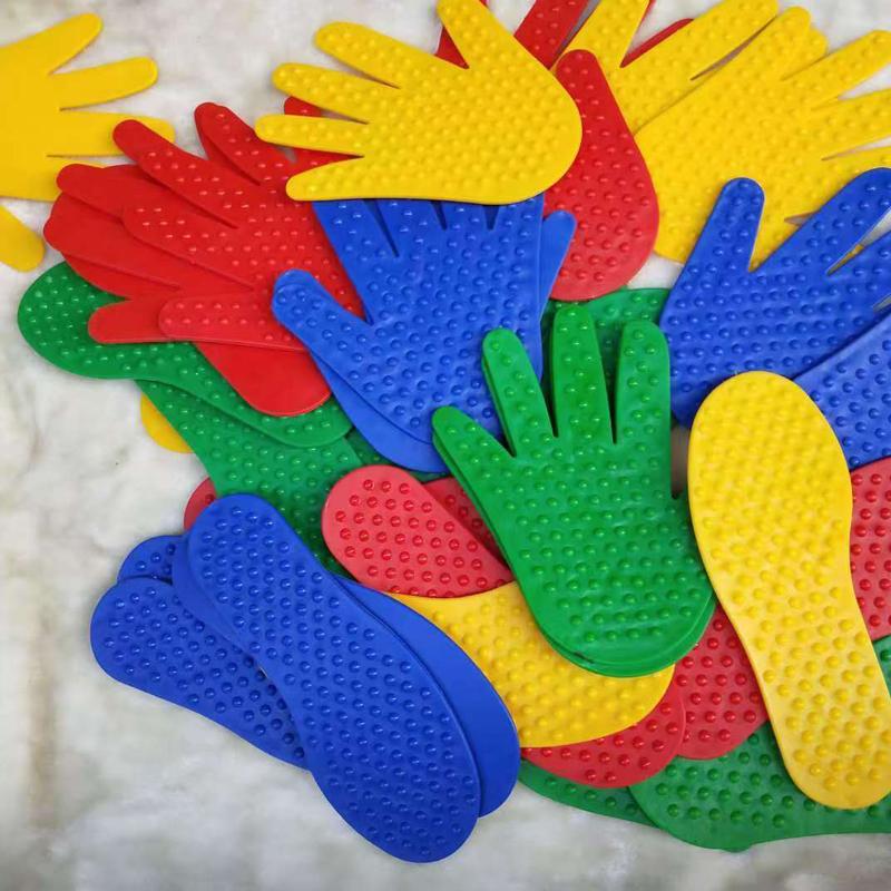 4Pair Hand And Feet Coordination Game Sensory Integration Training Equipment Crawling Jump Activity Toy For Kids Spiele Kinder