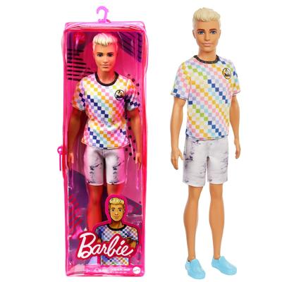 Barbie Ken Fashionista Barevné tričko (Věk 3 a více) GRB90
