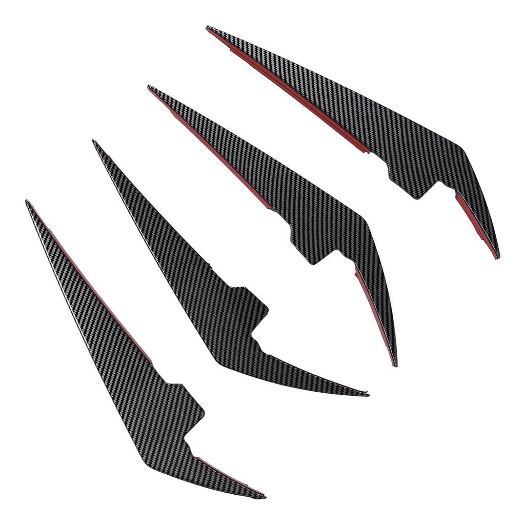 4PCS Front Bumper Side Canards Splitter Fins Car Body Decoration for 3 Series 0 1 LCI M Sport 2023+