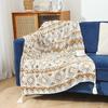 OEING Bohemian Velvet Sofa Nap Blanket