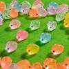 Miniature Luminous Resin Animal Ornaments: Cartoon Desktop & Car Decorations