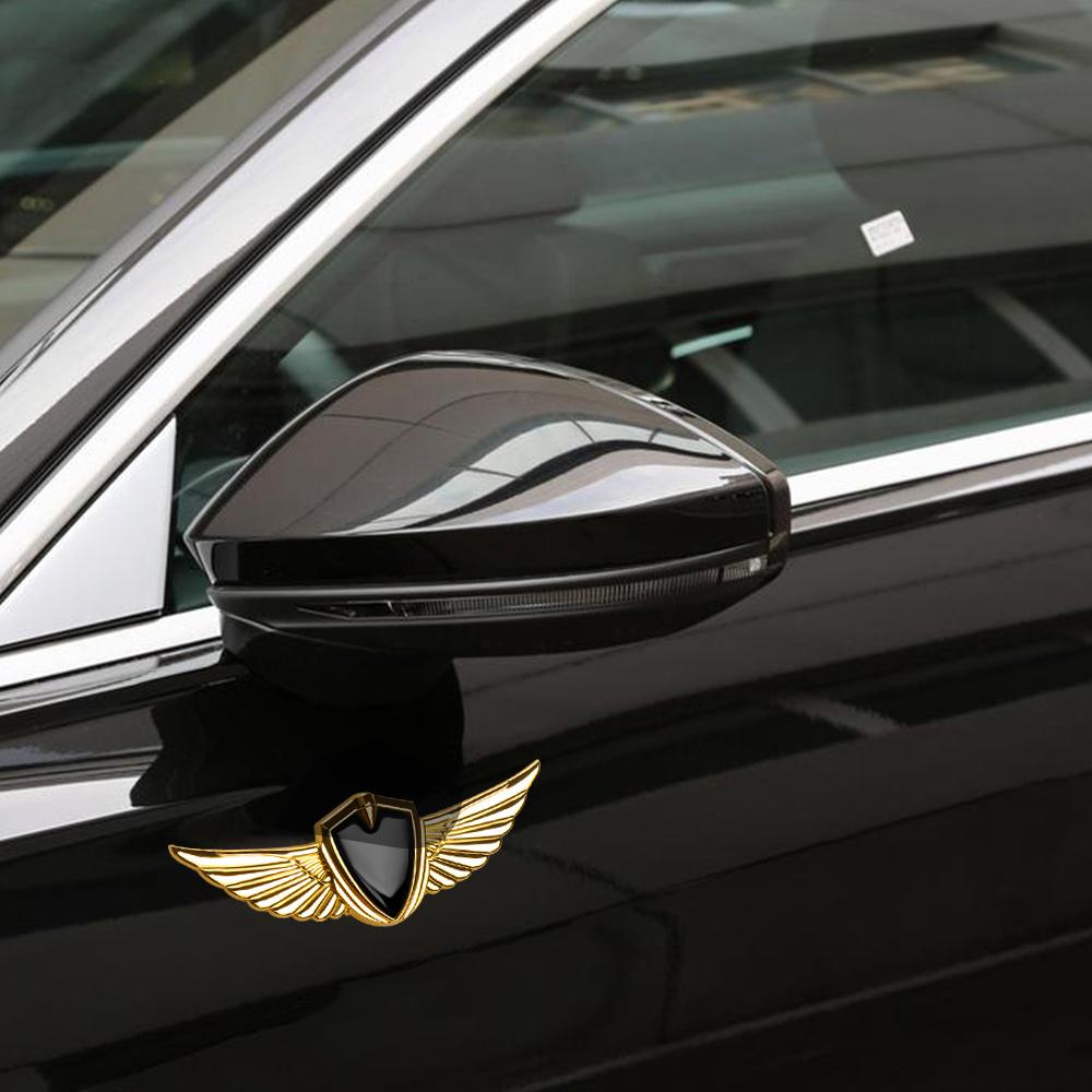 3D Metal Wings Car Styling Side Mark Window Body Sticker Decals For Opel Astra H G J Insignia Mokka Zafira Corsa Vectra D Antara