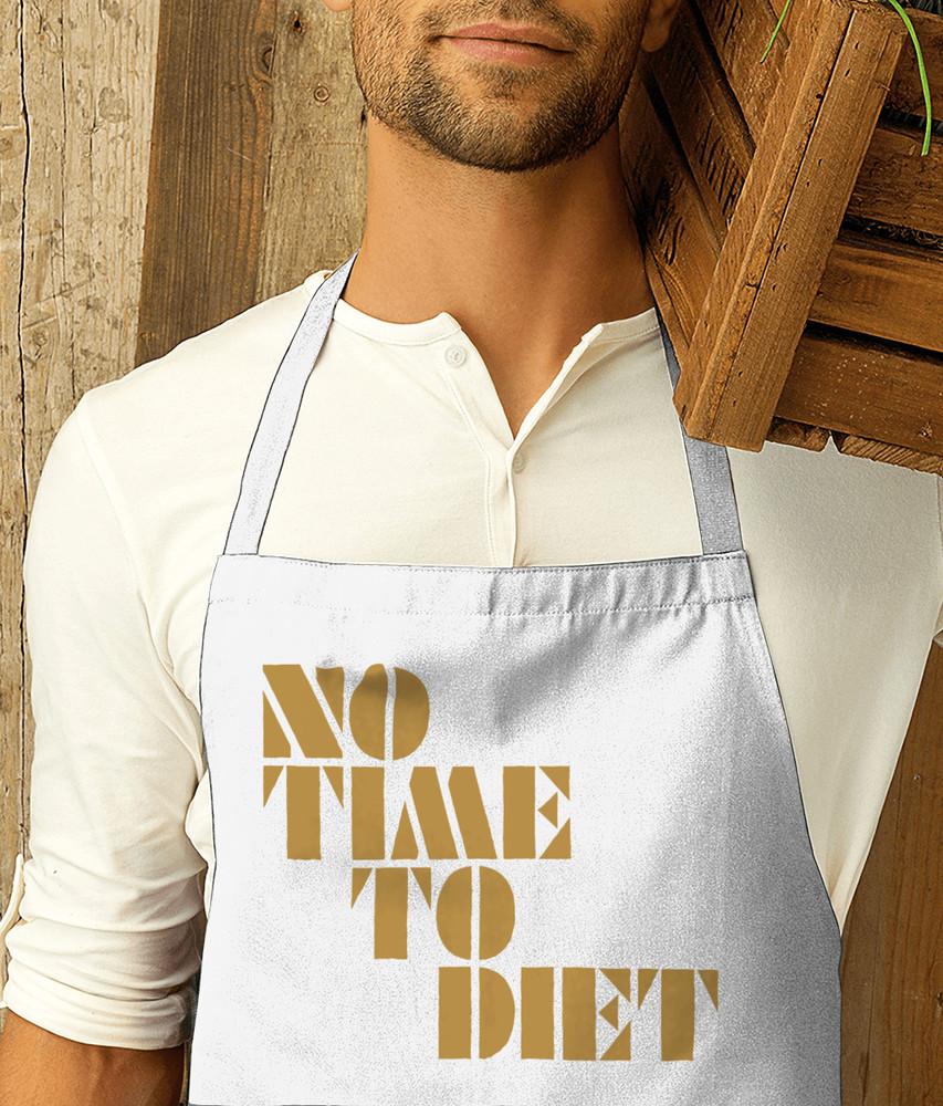 

NO TIME TO DIET James Bond 007 Inspired Apron Gold amp; White Xmas 2021 Unisex T-Shirt S