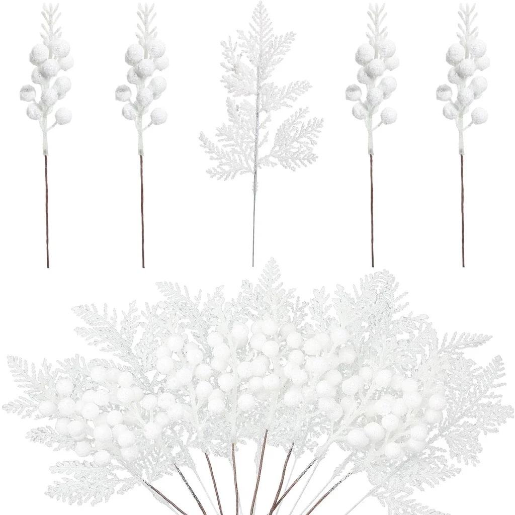 5Pcs Artificial Berry Christmas Decoration Christmas Tree Ornaments Home Room Decor Navidad New Year 2025 Garland Gift Accessory