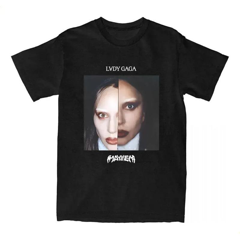 Camiseta Lady Gaga Mayhem Split Face S разноцветный
