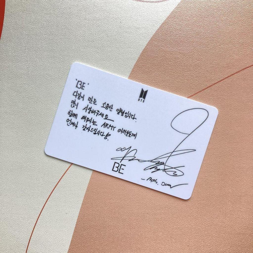 [USED] BTS Bangtan Boys BE Unreleased Lucky Draw Jimin Trading Card