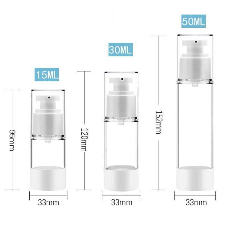 Airless Vacuum Refillable Bottles Portablere Empty Lotion Spray Bottle Travel Bottles Pump Cosmetic Container Tool
