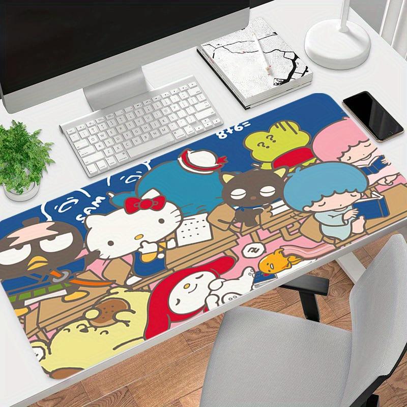 1pc Hello Kitty Classroom cartoon Mouse Pad Design - Washable, Artwork for Desk & Computer, Large Mouse Pad 30cmx60cm(11.8x23.6inch)