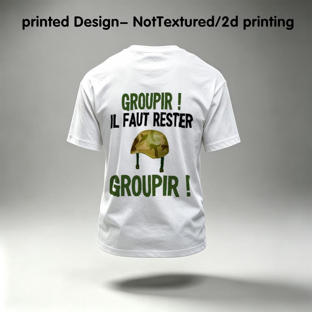 Men's T-Shirts - 2D Printed Fun Creative Design, Breathable Casual Tops for Daily Commute & Outing Wear