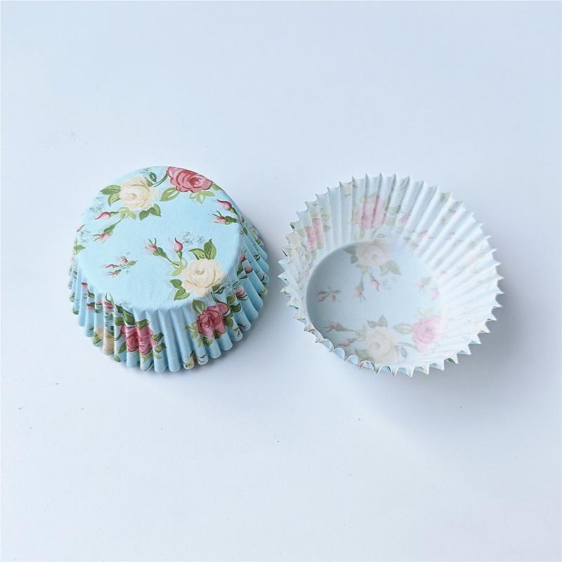 100Pcs/Lot Beautiful Flower Cupcake Paper Liner Baking Muffin Cupcake Mold Cups Cake Decorating Tools Cupcake Box Set
