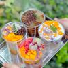 10Pcs/set Kitchen Accessories Durable Plastic Yogurt Parfait Cups 500ml With Lids Pudding Cups Clear Storage Can
