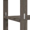 3 Shelf Storage Shelf in Grey 60 x 38 x 90 cm Solid Pine Wood