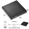 Slim External Optical Drive USB 2.0 DVD Combo DVD ROM Player CD-RW Burner Writer Plug and Play for Macbook Laptop Desktop PC