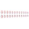 Easter Round Head Cute Rabbit & Flower Nail Art Set - 24 Detachable Glossy False Nails