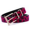 Metal Buckle Leopard Print Belt Y2K Punk Waistband Fashion PU Leather Waist Belt  Female/Girls